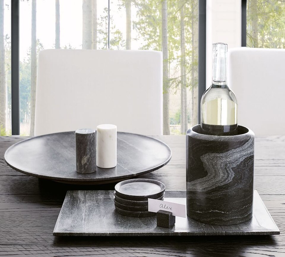 Black Marble Wine Cooler Pottery Barn Australia